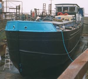 Gleaming hull